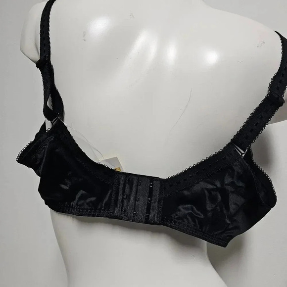 Delimara 42E minimizer black lace accent bra NWT - Picture 5 of 9